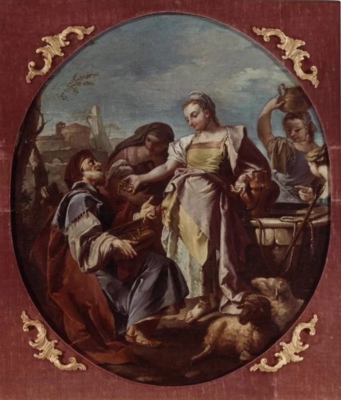 246-Giambattista Pittoni-Rebecca riceve doni da Eliezer - Calvagese della Riviera, Fondazione Luciano e Agnese Sorlini  